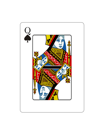 Reina de espadas (Vectorizado) clipart