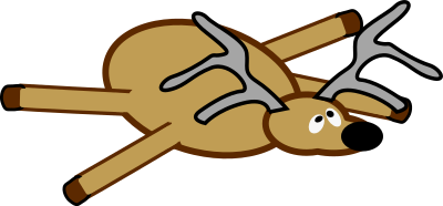 Reindeer Crash clipart