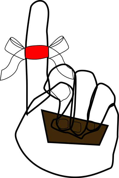 Reminder Hand clipart