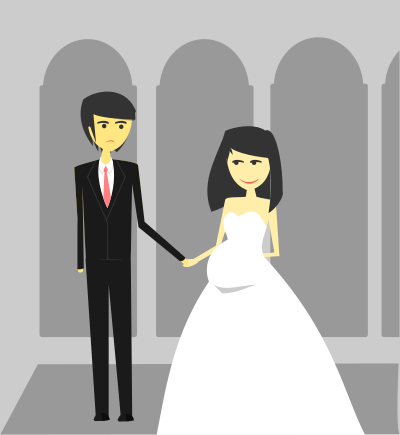 Remix Happy Wedding illustration clipart