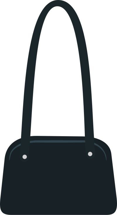 Remix.Black.Purse clipart