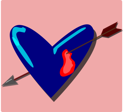 Remixed pierced heart clipart