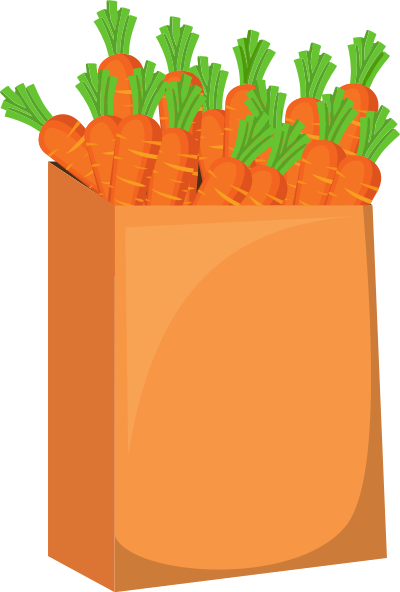 Remix.Grocery.Bag.Full.With.Carrots clipart