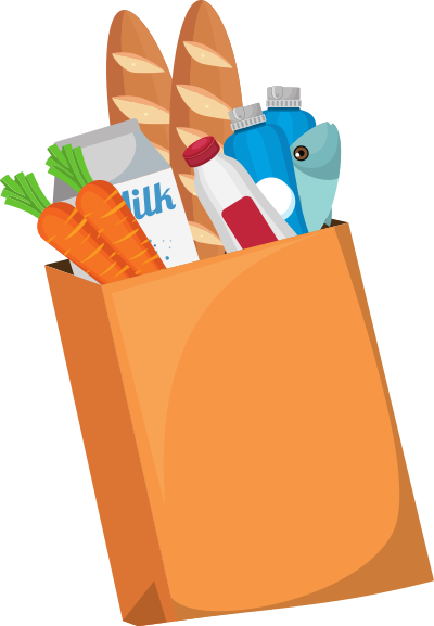 Remix.Grocery.Bag.With.Food clipart