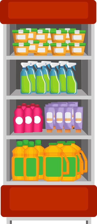 Remix.Slim.Stocked.Grocery.Shelf clipart