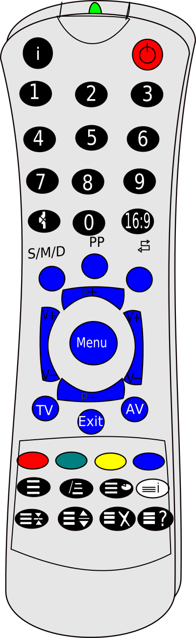 Remote control clipart