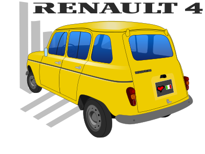 Renault 4TL clipart