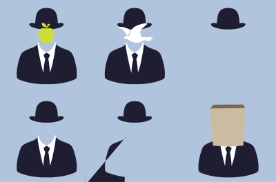 Rene Magritte tribute clipart