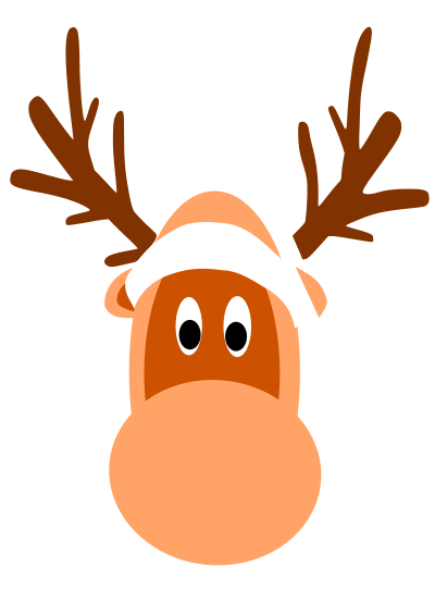 Renifer has been to the makeup-people clipart