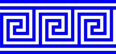 Repeating Border Greek Key With Lines clipart