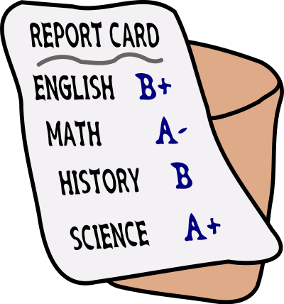 Report Card clipart