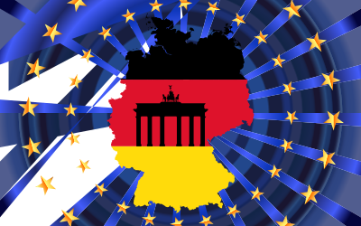 Republic Of Germany Map Flag Enhanced clipart