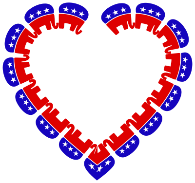 Republican Heart clipart