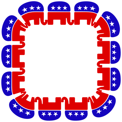 Republicans Frame 2 clipart