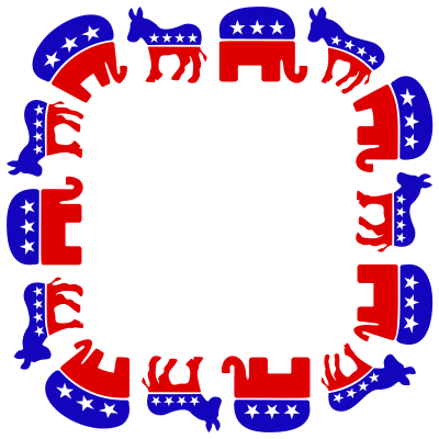 Republicrat Frame 2 clipart