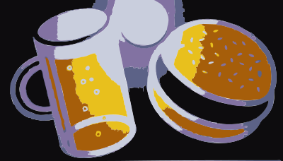 REQUEST: Beer and Hamburger clipart