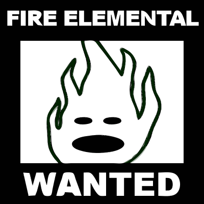 [request] Character 6 - FIRE ELEMENTAL clipart
