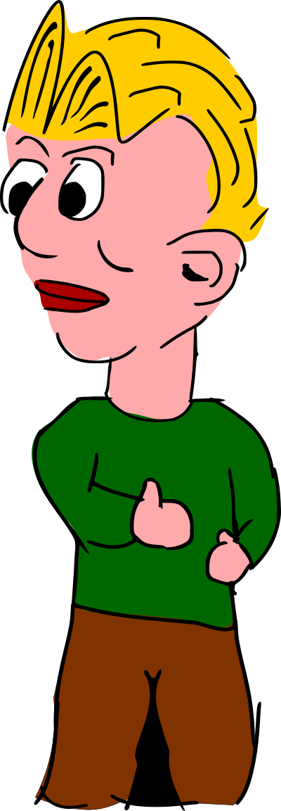 Resentful clipart
