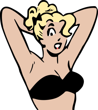 Resting in bikini clipart