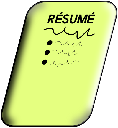 Resume clipart