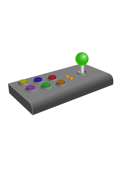 Retro Arcade Joystick clipart