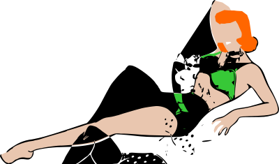 Retro bikini clipart