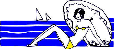 Retro Bikini - Colour Remix clipart