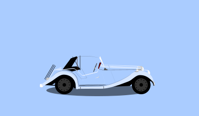 Retro car, classic clipart