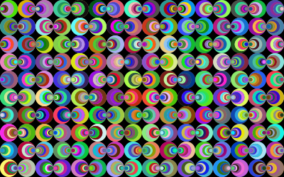 Retro Circles Background clipart