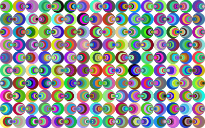 Retro Circles Background No Black clipart