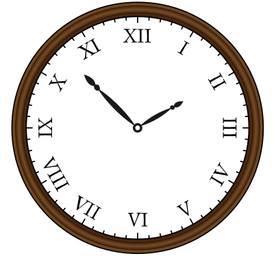 Retro Clock fixed clipart