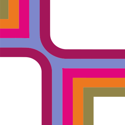 Retro colours abstract shape clipart