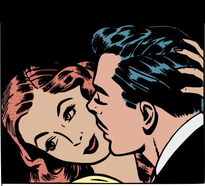 Retro love clipart
