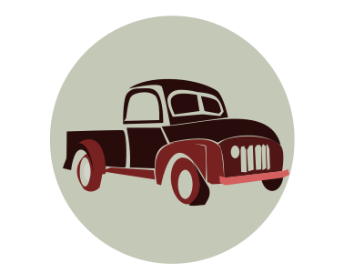 Retro Truck clipart