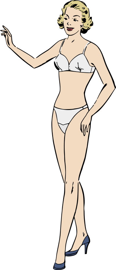 Retro Underwear Colour clipart
