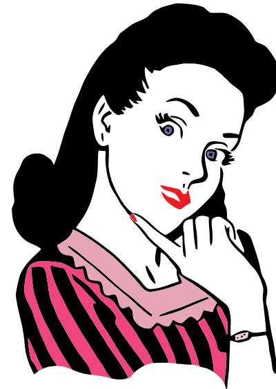 Retro Woman 2 clipart