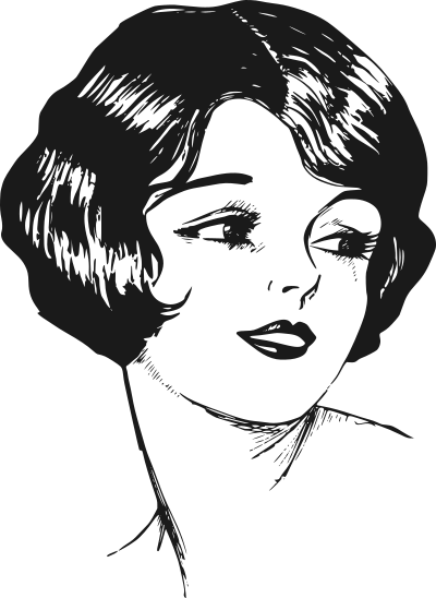 Retro woman clipart