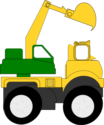 Retroexcavadora clipart