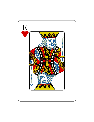 Rey de Corazones (Vectorizado) clipart
