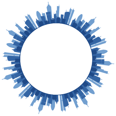 rg1024 Skyline Radial clipart