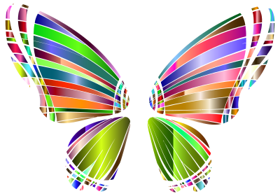 RGB Butterfly Silhouette 10 3 clipart