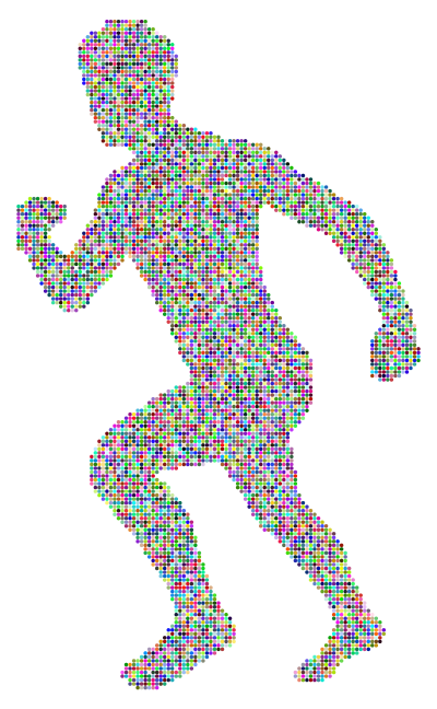 RGB Running Man clipart