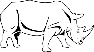 Rhino clipart