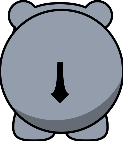 Rhino BACK clipart