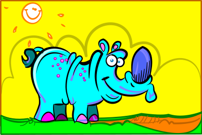 Rhino mini clipart
