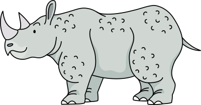 Rhinoceros (#2) clipart