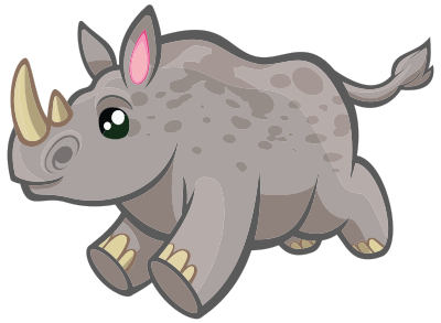 Rhinoceros By dilivr clipart