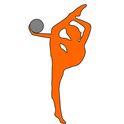 Rhythmic Gymnastics Ball - Color clipart
