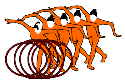 Rhythmic Gymnastics whole set of rhythmic clipart