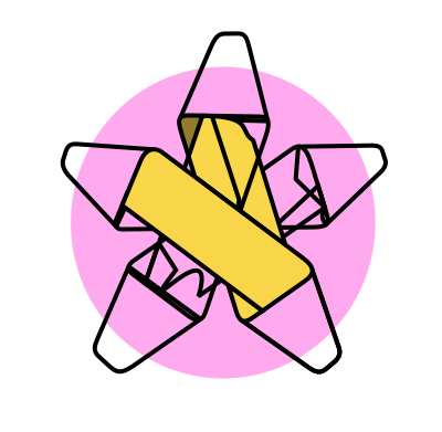 RIBBON STAR 2 clipart
